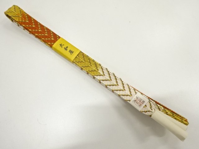 JAPANESE KIMONO / UNUSED HAND-TIED OBIJIME